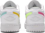Кроссовки Air Jordan 1 Low GS White Neon, белый - фото 6