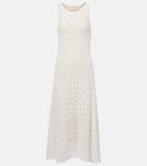 Вязаное платье миди Vince, белый - фото