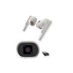 Беспроводная гарнитура Plantronics Poly Free 60+UC, белый - фото