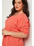 Блузка Curvy Lady, коралловый - фото 4
