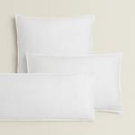Наволочка Zara Home (160 gsm) Washed Linen, белый - фото 2