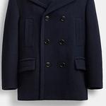 Пальто Мужское Темно-синее Coach, темно-синий - фото 4