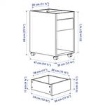 Тумба выдвижная Ikea Tonstad Castors, 35х60 см, дубовый шпон - фото 8