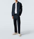 Рубашка-поло Compass из хлопкового пике Stone Island, белый - фото 2