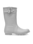 Сапоги резиновые Hunter с застежкой, серый - фото