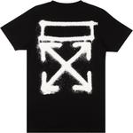 Футболка Off-White Spray Marker Slim Tee 'Black/White', черный - фото 3