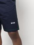 MSGM спортивные шорты с логотипом, синий - фото 5