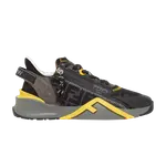 Шлепанцы Fendi Flow Slip-On Black Grey Yellow, черный - фото