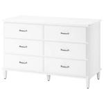Комод Ikea Tyssedal 6 ящиков, 127x81 см, белый - фото 2