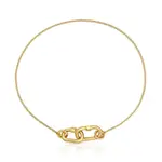 Браслет Tous Hold Oval Double Chain, золото - фото