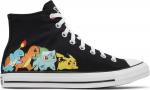 Кроссовки Converse Pokemon x Chuck Taylor All Star высокие, черный - фото
