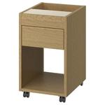 Тумба выдвижная Ikea Tonstad Castors, 35х60 см, дубовый шпон - фото 2