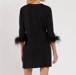 Платье Franca с черными перьями JUDE CONNALLY - фото 2