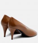 Туфли-лодочки из кожи для перчаток Proenza Schouler, Mud - фото 2