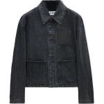 Джинсовая куртка мужская черная Loewe, черный - фото