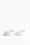 Набор мисок H&M Stonewar, 2 шт., 13 см, белый - фото