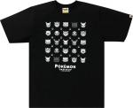 Футболка BAPE Baby Milo x Pokemon Monotone Tee #4 'Black', черный - фото