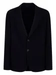Однобортный блейзер GIORGIO ARMANI, синий - фото