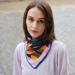 Шелковый платок Women's ELLE, coffee - фото 9