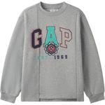 Свитшот 2024 осень-зима детский GAP, серый - фото