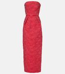 Платье макси с открытыми плечами Manto Max Mara, Rosso - фото