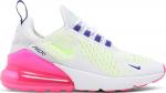Кроссовки Nike Wmns Air Max 270 'White Pink Blast Volt', белый - фото