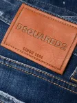 Джинсы с эффектом разбрызганной краски DSQUARED2, синий - фото 6