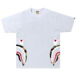 Футболка BAPE 1st Camo Side Shark Tee 'White/Yellow', белый - фото