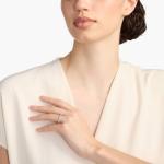 Кольцо Eternity с бриллиантом изумрудной огранки из платины (2 карата Tw. - HI / SI1-SI2) Blue Nile - фото 2