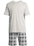 Пижама Schiesser Night & Home, цвет grau kariert/grau - фото