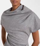 Асимметричный топ из шерсти с драпировкой Entire Studios, Mid Grey - фото 4