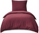 Комплект постельного белья RUIKASI, 2 предмета, 155х220/80x80, бордовый - фото