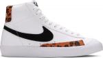 Кроссовки Nike Blazer Mid '77 GS 'White Leopard', белый - фото