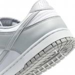 Кроссовки Nike Dunk Low Retro, светло-серый/белый - фото 8