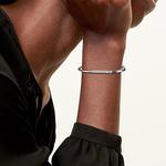 Браслет Tiffany & Co Tiffany Lock Narrow, белое золото - фото 7