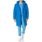 Куртка Amazon Essentials Recycled Polyester Hooded Long, синий - фото