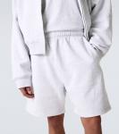 Хлопковые флисовые шорты Entire Studios, Heather Grey - фото 5