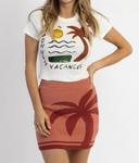 Мини-юбка Sunsational Palm розового цвета Miss Sparkling - фото