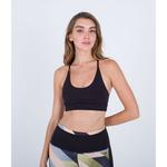 Спортивный бюстгальтер Hurley Solid Cross Back, черный - фото
