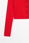 Кардиган Massimo Dutti MOCK TURTLENECK WITH BUTTONS, Red - фото 8