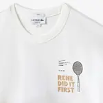 Футболка Cotton с принтом патента LACOSTE, Ecru - фото 6