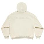 Худи Balenciaga Logo Embroidered Hoodie, Cement Grey - фото 2