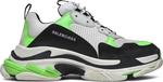 Кроссовки Balenciaga Triple S Sneaker White Green Fluo, белый - фото