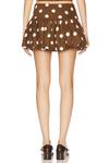 Мини-юбка Luana Majorelle, brown & ivory dot - фото 4