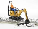 Bruder, Микроэкскаватор JCB 8010 CTS с фигуркой строителя, 062002 - фото 3