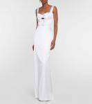 Свадебное атласное платье Rasario, белый - фото 2