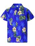 Рубашка King Kameha Small Flower, темно-синий - фото