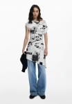 Платье Desigual 2-IN-1 NEWSPAPER, White - фото 5
