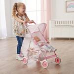 Складная кукольная коляска Badger Basket, розовый - фото 7
