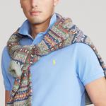 Футболка поло мужская синяя Polo Ralph Lauren - фото 6